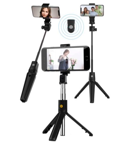 K07 Bluetooth Selfie Stick & Tripod Uzaktan Kumandalı